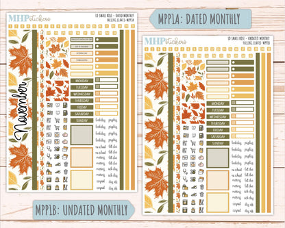 NOVEMBER 2026 Stickers for The Small Rose Laurel Denise Planner. "Falling Leaves" || MPP