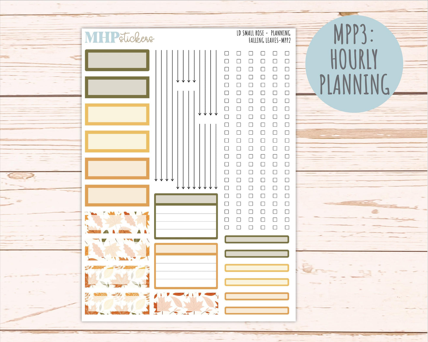 NOVEMBER 2026 Stickers for The Small Rose Laurel Denise Planner. "Falling Leaves" || MPP