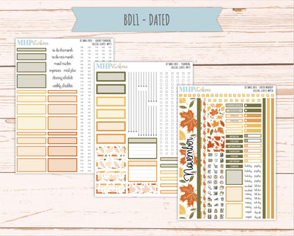 NOVEMBER 2026 Stickers for The Small Rose Laurel Denise Planner. "Falling Leaves" || MPP