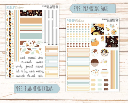 NOVEMBER 2026 Stickers for the Large Rose Laurel Denise Planner. "Nuts About Fall || PP
