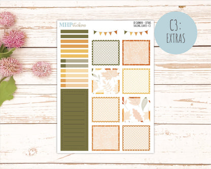 NOVEMBER 2026 Stickers for The Carmen Laurel Denise Planner "Falling Leaves" || C