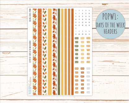 NOVEMBER 2026 Stickers for The Jo, Laurel Denise Planner "Falling Leaves" || POP