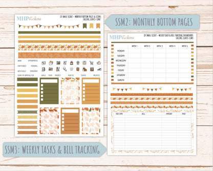 NOVEMBER 2026 Stickers for the Small Scout Planner. For Laurel Denise Planners. "Falling Leaves" || SS