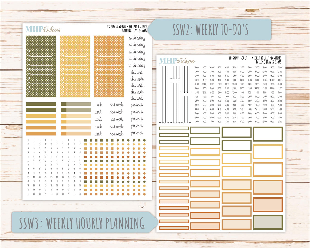 NOVEMBER 2026 Stickers for the Small Scout Planner. For Laurel Denise Planners. "Falling Leaves" || SS