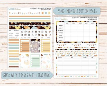 NOVEMBER 2026 Stickers for the Small Scout Planner. For Laurel Denise Planners. "Nuts About Fall" || SS