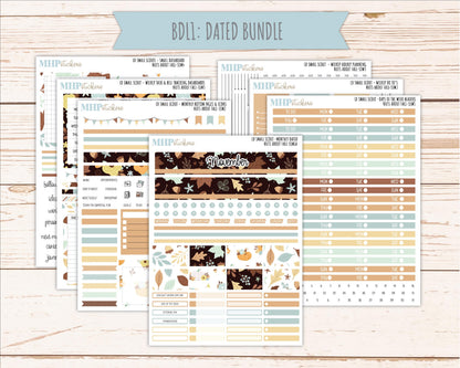 NOVEMBER 2026 Stickers for the Small Scout Planner. For Laurel Denise Planners. "Nuts About Fall" || SS