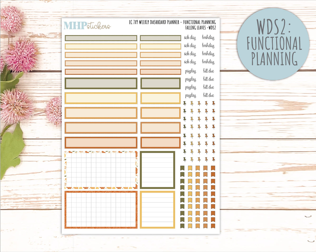 NOVEMBER Daily Duo Sticker Kit for 7x9 Erin Condren Planners. 2026 Collection "Falling Leaves" || ECDD