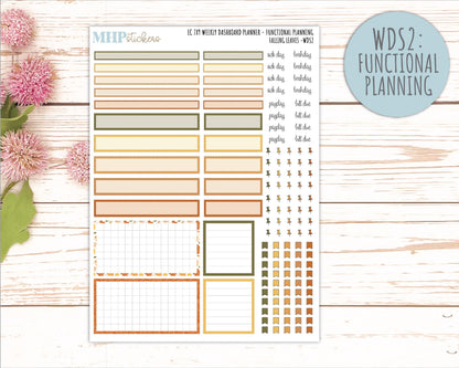 NOVEMBER Daily Duo Sticker Kit for 7x9 Erin Condren Planners. 2026 Collection "Falling Leaves" || ECDD