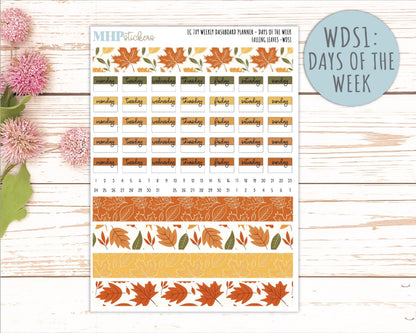 NOVEMBER Daily Duo Sticker Kit for 7x9 Erin Condren Planners. 2026 Collection "Falling Leaves" || ECDD