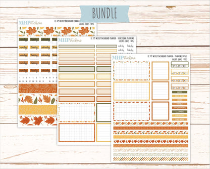 NOVEMBER Weekly Dashboard Kit for 7x9 Erin Condren Planners. 2026 Collection "Falling Leaves" || ECWDS