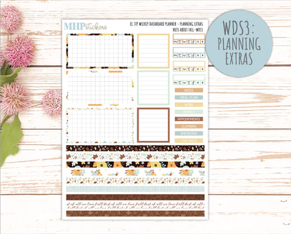 NOVEMBER Weekly Dashboard Kit for 7x9 Erin Condren Planners. 2026 Collection "Nuts About Fall" || ECWDS