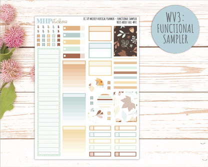 NOVEMBER Weekly Vertical Kits for 7x9 Erin Condren Planners. 2026 Collection "Nuts About Fall" || ECWV
