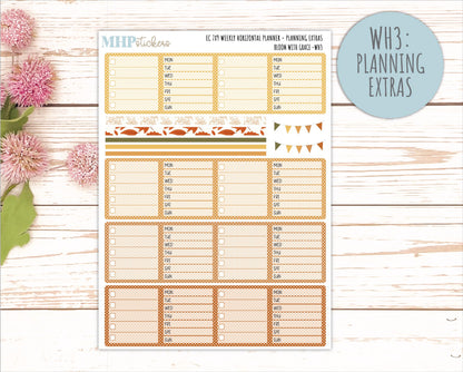 NOVEMBER Weekly Horizontal Planning Kit for 7x9 Erin Condren Planners. 2026 Collection "Falling Leaves" || ECWH