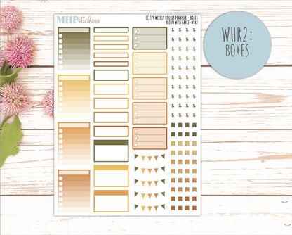 NOVEMBER Weekly Hourly Planning Kits for 7x9 Erin Condren Planners. 2026 Collection "Falling Leaves" || ECWHR