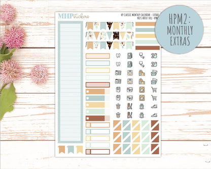 NOVEMBER Stickers for Happy Planner Classic Dashboard Layout. 2026 Collection. "Nuts About Fall || HPD