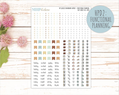 NOVEMBER Stickers for Happy Planner Classic Dashboard Layout. 2026 Collection. "Nuts About Fall || HPD