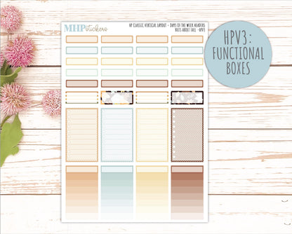 NOVEMBER Stickers for Happy Planner Classic Vertical Layout. 2026 Collection. "Nuts About Fall " || HPV