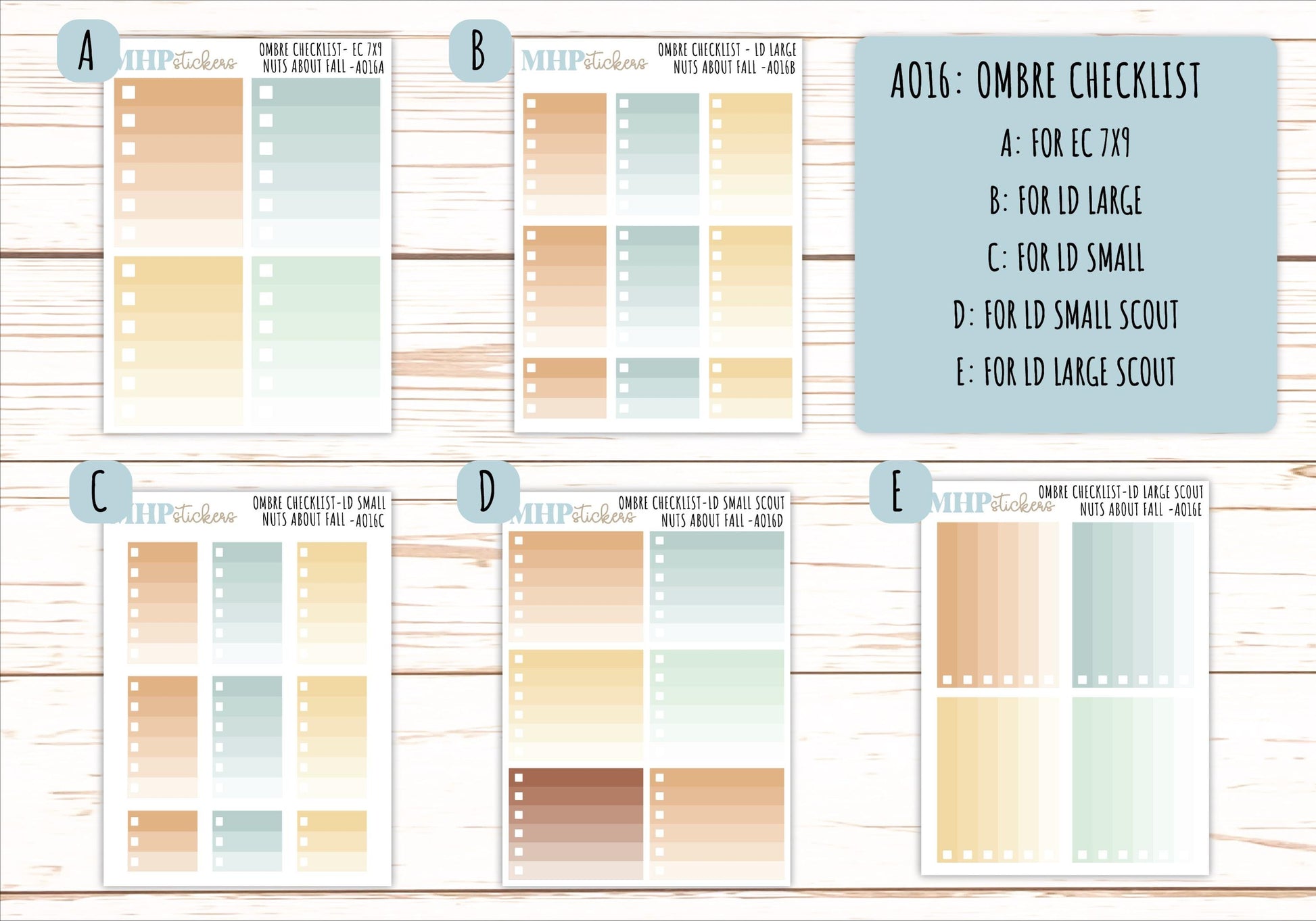 Basic Labels & Habit Trackers. Add-ons for Monthly Kits "Nuts About Fall" || AOBL