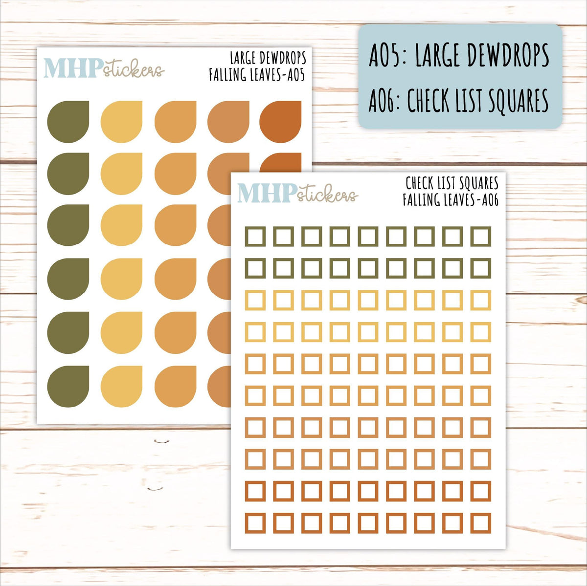 ADD-On's for Monthly Kits "Falling Leaves" || AO