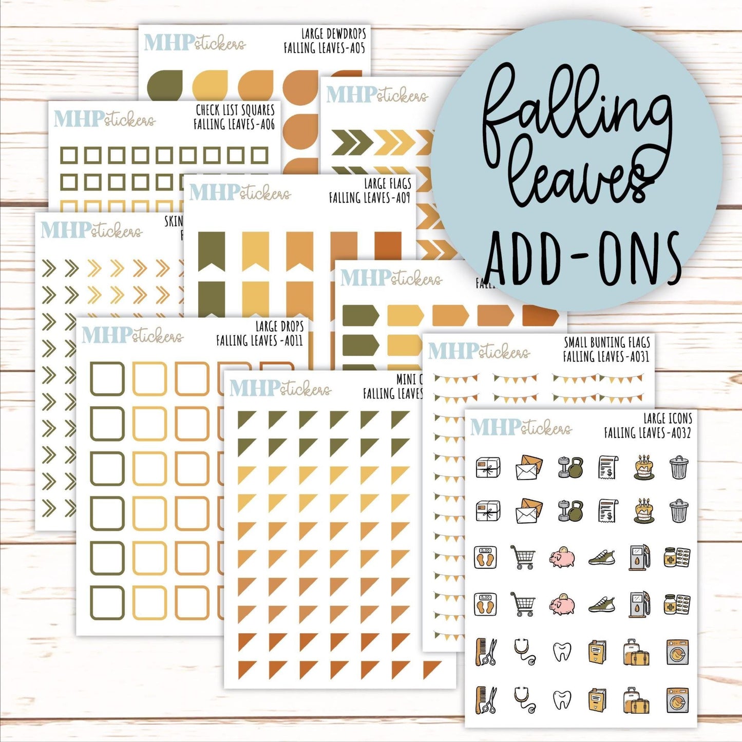 ADD-On's for Monthly Kits "Falling Leaves" || AO
