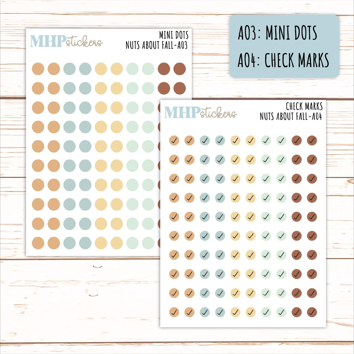 ADD-On's for Monthly Kits "Nuts About Fall" || AO