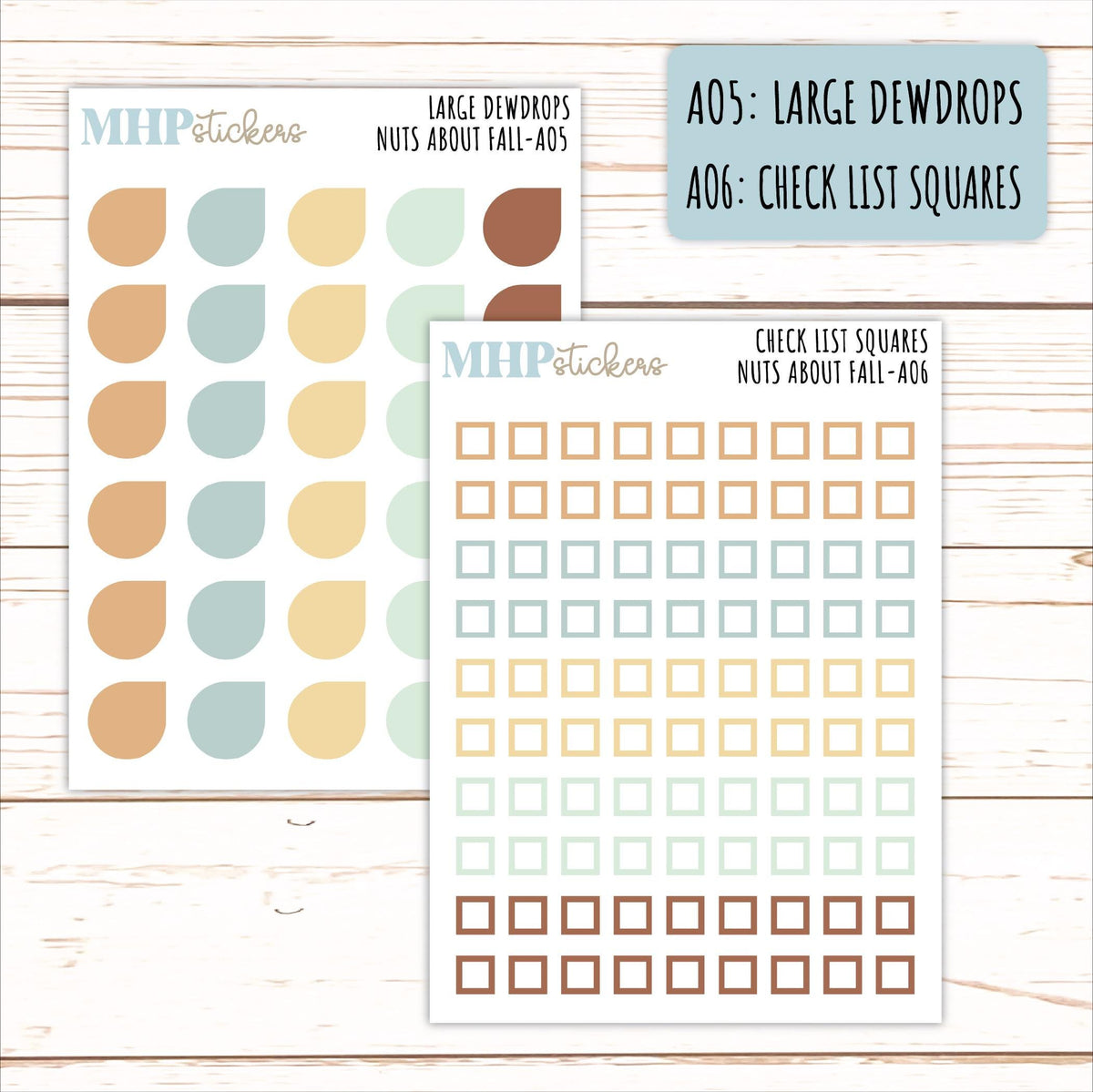 ADD-On's for Monthly Kits "Nuts About Fall" || AO