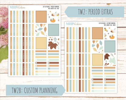 NOVEMBER Stickers for The Valerie Laurel Denise Planner "Nuts About Fall" || TC