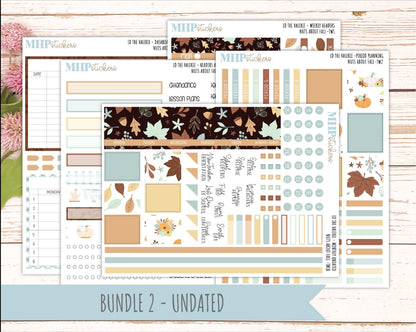 NOVEMBER Stickers for The Valerie Laurel Denise Planner "Nuts About Fall" || TC