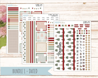 DECEMBER 2026 Stickers for The Carmen Laurel Denise Planner "Christmas Joy" || C
