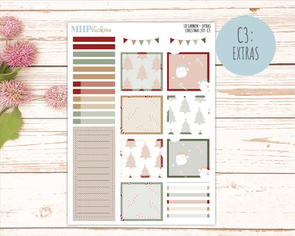 DECEMBER 2026 Stickers for The Carmen Laurel Denise Planner "Christmas Joy" || C