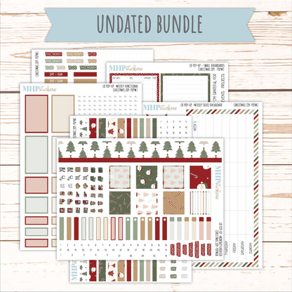 DECEMBER 2026 Stickers for The Jo, Laurel Denise Planner "Christmas Joy" || POP