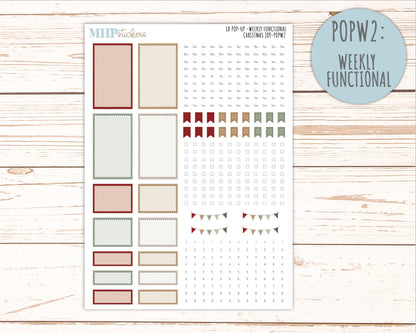DECEMBER 2026 Stickers for The Jo, Laurel Denise Planner "Christmas Joy" || POP
