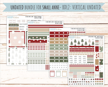 DECEMBER 2026 Stickers for Small Nancy & Anne Laurel Denise Planners "Christmas Joy" || MN