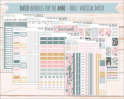 DECEMBER 2026 Stickers for Large Nancy, Anne, & Billie Planners. Laurel Denise Planners. "Sweet and Merry" || OG