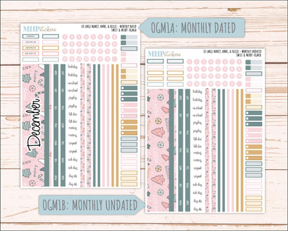 DECEMBER 2026 Stickers for Large Nancy, Anne, & Billie Planners. Laurel Denise Planners. "Sweet and Merry" || OG