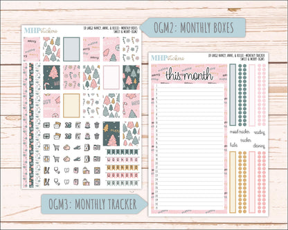 DECEMBER 2026 Stickers for Large Nancy, Anne, & Billie Planners. Laurel Denise Planners. "Sweet and Merry" || OG