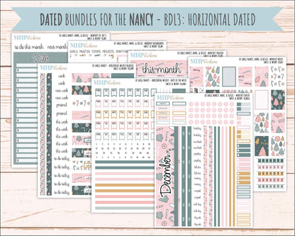 DECEMBER 2026 Stickers for Large Nancy, Anne, & Billie Planners. Laurel Denise Planners. "Sweet and Merry" || OG
