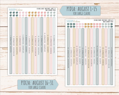 DECEMBER 2026 Stickers for the Large Scout, Large Claire, and Large Luna Laurel Denise Planners "Sweet & Merry" || PT