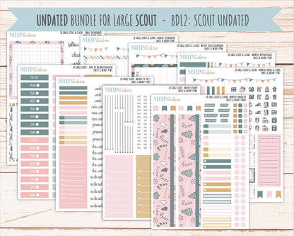 DECEMBER 2026 Stickers for the Large Scout, Large Claire, and Large Luna Laurel Denise Planners "Sweet & Merry" || PT