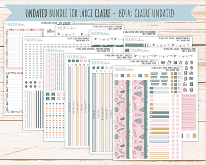 DECEMBER 2026 Stickers for the Large Scout, Large Claire, and Large Luna Laurel Denise Planners "Sweet & Merry" || PT