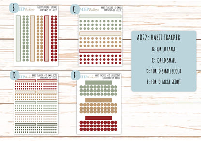 Basic Labels & Habit Trackers. Add-ons for Monthly Kits "Christmas Joy" || AOBL