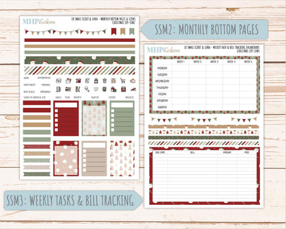 DECEMBER 2026 Stickers for the Small Scout Planner. For Laurel Denise Planners. "Christmas Joy" || SS