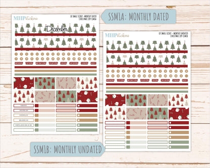 DECEMBER 2026 Stickers for the Small Scout Planner. For Laurel Denise Planners. "Christmas Joy" || SS