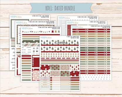 DECEMBER 2026 Stickers for the Small Scout Planner. For Laurel Denise Planners. "Christmas Joy" || SS