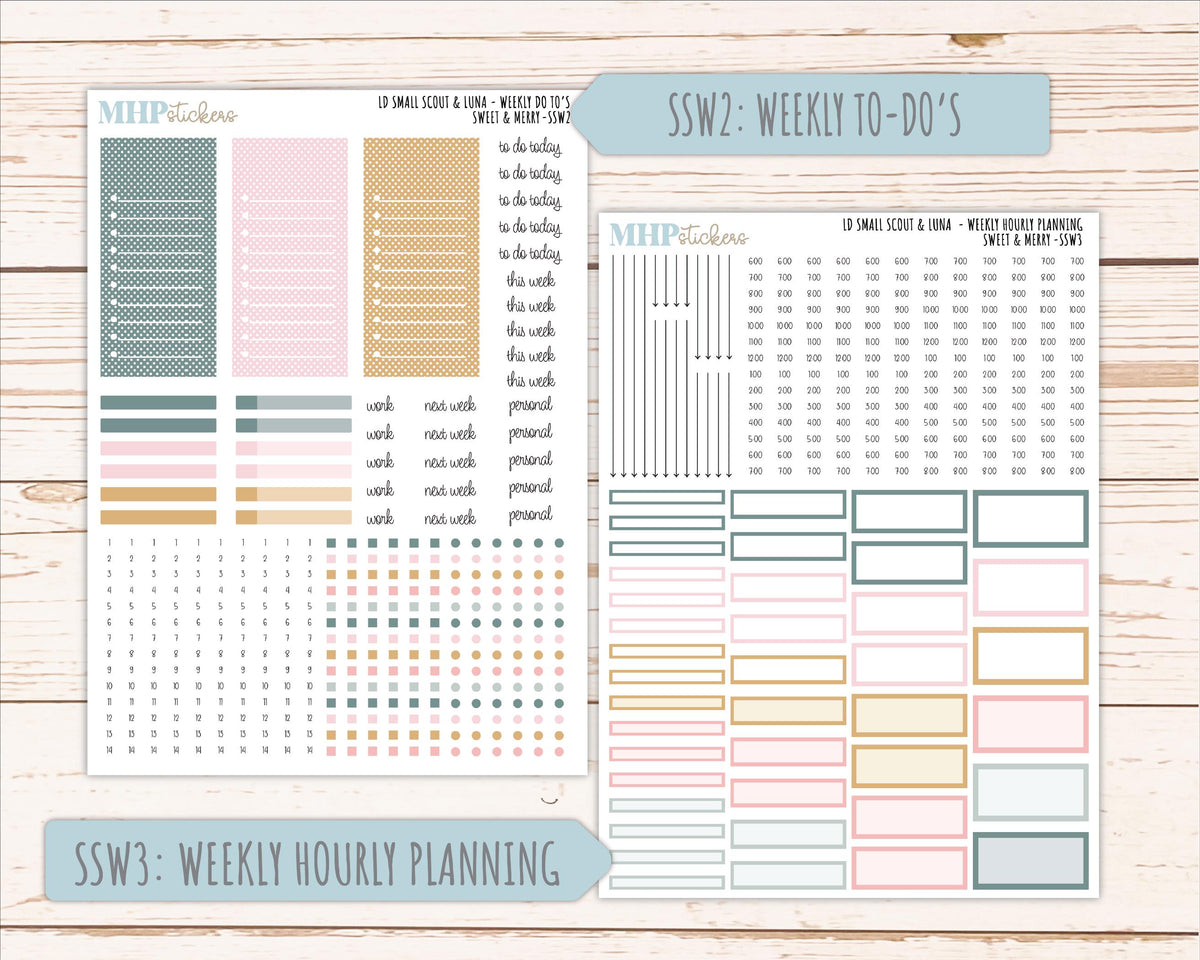 DECEMBER 2026 Stickers for the Small Scout Planner. For Laurel Denise Planners. "Sweet & Merry" || SS
