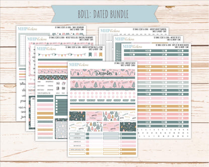 DECEMBER 2026 Stickers for the Small Scout Planner. For Laurel Denise Planners. "Sweet & Merry" || SS
