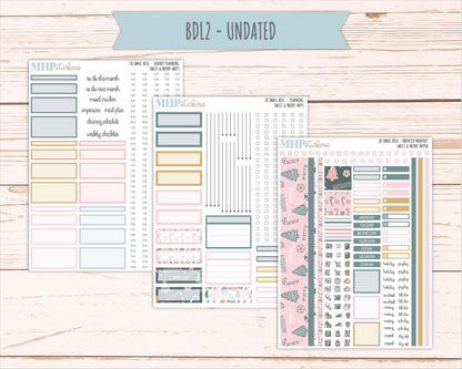 DECEMBER 2026 Stickers for The Small Rose Laurel Denise Planner. "Sweet & Merry" || MPP