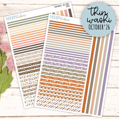 Thin Washi for Laurel Denise Planners. Planner Stickers DECEMBER '26 || LD406