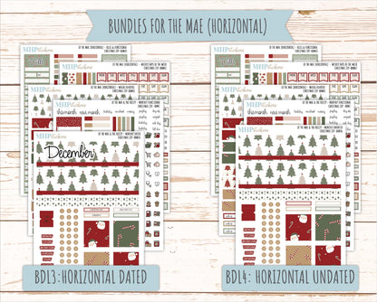 DECEMBER 2026 Stickers for the Mae & Kristy Laurel Denise Planners "Christmas Joy" || BB