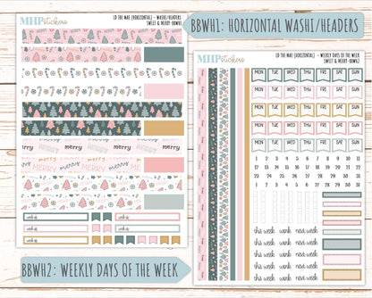 DECEMBER 2026 Stickers for the Mae & Kristy Laurel Denise Planners "Sweet and Merry" || BB